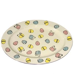 Peanuts Snoopy Colorful Eggs Oval Serving Platter